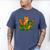 Orange Cat Dragon Riding Animal Lover Mom Dad Kids Men's Comfort Colors T-Shirt Blue Jean