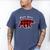 PAPA Bear Men Red Plaid Christmas Pajama Family Dad Small Men's Comfort Colors T-Shirt Blue Jean
