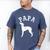 Papa ITALIAN GREYHOUND For Dad Men's Comfort Colors T-Shirt Blue Jean