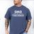 Parenting Dad Of A Threenager Men's Comfort Colors T-Shirt Blue Jean