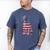 Patriotic Pitbull American Flag 4th Of July Dog Pitbull Dad Men's Comfort Colors T-Shirt Blue Jean