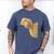 Peking Duck Peeking Chef Graduation Farm Duck Lover Men's Comfort Colors T-Shirt Blue Jean