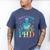 PhD Graduation Dead Inside But i Got My PhD Tie Dye Funny Men's Comfort Colors T-Shirt Blue Jean