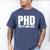 PHD Pretty Huge Debt Doctoral Degree PHD Graduation Men's Comfort Colors T-Shirt Blue Jean