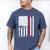 PhD Survivor Graduation American Flag Shirt Degree Tee Women Kids Men Men's Comfort Colors T-Shirt Blue Jean
