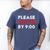 Please Leave By 9 Introvert Party Anti-Social Birthday Men's Comfort Colors T-Shirt Blue Jean