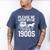 Please Be Patient I'm From The 1900s Over The Hill 90s Men's Comfort Colors T-Shirt Blue Jean