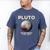 Pluto Never Forget 1930-2006 Planet Space Science Nostalgia Men's Comfort Colors T-Shirt Blue Jean