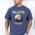 Pluto Never Forget 1930-2006 Planet Space Science Nostalgia Premium Tri-Blend Men's Comfort Colors T-Shirt Blue Jean