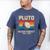 Pluto Never Forget Space Nostalgia Astronomy Humor Premium Tri-Blend Men's Comfort Colors T-Shirt Blue Jean