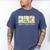 Preppy 100 Days Of School Goose Coffee Books Teacher Life Men's Comfort Colors T-Shirt Blue Jean
