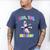 Preschool Graduate Shirt ABC 123 Mic Drop Llama Graduation Men's Comfort Colors T-Shirt Blue Jean