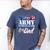 Proud Army National Guard Dad Fathers Day Shirt Men Men's Comfort Colors T-Shirt Blue Jean