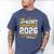 Proud Aunt Of A Class Of 2026 Graduate Senior Graduation 26 Men's Comfort Colors T-Shirt Blue Jean