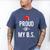 Proud Of My BS Graduation Bachelor's Degree T-Shirt Men's Comfort Colors T-Shirt Blue Jean