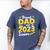 Proud Dad Of A 2023 Senior Graduation Men's Comfort Colors T-Shirt Blue Jean