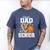 Proud Dad Of A 2026 Senior Basketball Graduation Leopard Men's Comfort Colors T-Shirt Blue Jean