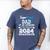 Proud DAD Of A 5th Grade Graduate 2024 Elementary Graduation Men's Comfort Colors T-Shirt Blue Jean