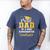 Proud Dad Of A Class 2025 Kindergarten Graduate Graduation Men's Comfort Colors T-Shirt Blue Jean