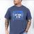 Proud Dad Of Two 2019 Graduates Twin Papa Graduation Men's Comfort Colors T-Shirt Blue Jean