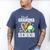Proud Grandma Of A 2026 Senior Volleyball Graduation Leopard Men's Comfort Colors T-Shirt Blue Jean