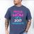 Proud Mom Of A 2017 Graduate Graduation Tee T-Shirt Men's Comfort Colors T-Shirt Blue Jean