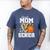 Proud Mom Of A 2026 Senior Basketball Graduation Leopard Men's Comfort Colors T-Shirt Blue Jean