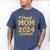 Proud Mom Of a Class Of 2024 Graduate Senior Graduation Men's Comfort Colors T-Shirt Blue Jean