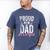 Proud New Dad It's A Girl Father To Be Soon To Be Dad Men's Comfort Colors T-Shirt Blue Jean