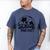 Proud Senior Dad Soccer Class Of 2027 Graduation Graduate Men's Comfort Colors T-Shirt Blue Jean