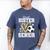 Proud Sister Of A 2026 Senior Soccer Graduation Leopard Men's Comfort Colors T-Shirt Blue Jean