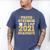 Proud Stepmom Of a 2021 Graduate School Graduation Party Men's Comfort Colors T-Shirt Blue Jean