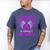 Purple In Memory Of Great Grandma Epilepsy Awareness Graphic Men's Comfort Colors T-Shirt Blue Jean
