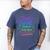 I Put My Book Down To Be Here Whimsical Graphic For Readers Men's Comfort Colors T-Shirt Blue Jean
