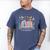 There Is No Such Thing As Too Many Books Reading Teacher Men's Comfort Colors T-Shirt Blue Jean