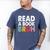 Read A Book Bruh Teacher Men's Comfort Colors T-Shirt Blue Jean