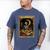 The Reader Tarot Card Book Lover Skeleton Art Goth Style Men's Comfort Colors T-Shirt Blue Jean