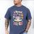 Reading Axolotl Book Lover Wildflowers Men's Comfort Colors T-Shirt Blue Jean