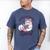 Reading Is My Favorite Sport Saying Cat And Book Lover Men's Comfort Colors T-Shirt Blue Jean