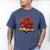 Red Roses Flowers Book Floral Men's Comfort Colors T-Shirt Blue Jean