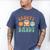 Retro Groovy Daddy Matching Family Birthday Party Men's Comfort Colors T-Shirt Blue Jean