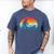 Retro Sasquatch Lover Doxie Wiener Dog Walker Bigfoot Walking a Dog Dachshund Weiner Dog Dad Weenie Small Men's Comfort Colors T-Shirt Blue Jean
