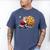 Santa Holding Cookie Xmas Baker Introvert Christmas Men's Comfort Colors T-Shirt Blue Jean