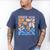 Senior 2026 Retro Groovy Flowers Graduation Men's Comfort Colors T-Shirt Blue Jean