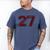 Senior 2027 Maroon Senior Class Of 27 Jersey Graduation Men's Comfort Colors T-Shirt Blue Jean