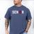 Senior Class Of 2019 Graduation Shirt Graduate Men's Comfort Colors T-Shirt Blue Jean