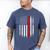 Senior Class Of 2026 Patriotic American USA Flag Graduation Men's Comfort Colors T-Shirt Blue Jean