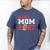 Senior Football Mom 2027 Team Class Of 2027 Graduation Mom Men's Comfort Colors T-Shirt Blue Jean