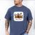 Senior Football Mom Class Of 2025 Graduation Graduate Men's Comfort Colors T-Shirt Blue Jean