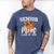 Senior Mom Class Of 2026 Coquette Bow Basketball Graduation Men's Comfort Colors T-Shirt Blue Jean